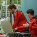 TSC-Grillmeisterinnen Sandra und Rico bei der "Arbeit"