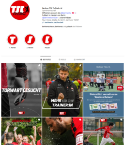 Herrenmannschaft des Berliner TSC Fußball