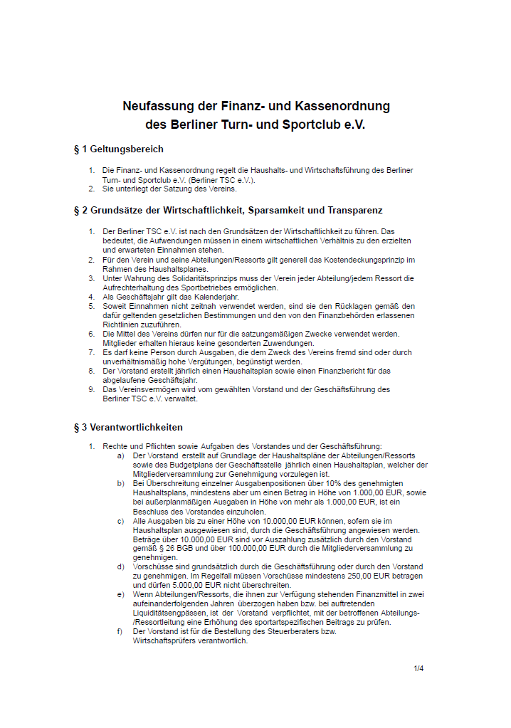 Finanz- und Kassenordnung